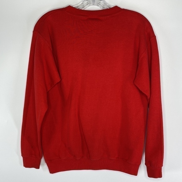 Vintage Walt Disney Mickey Inc Kids Mickey Red Crew Sweatshirt Size Large - Picture 2 of 11